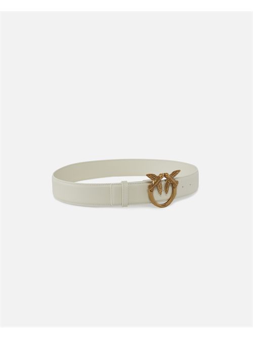 Cintura alta Love Birds in pelle 4cm PINKO | 100120A0F1/Z14Q